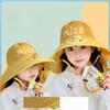 Children's Hat with Fan Shawl Hat Summer Boy Girl Baby Cartoon Sun Protection Hat Outdoor Sun Hat