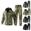 Men's Jacket Suit  Men's Workwear  Wear Resistant Camouflage Suit  Hooded Training Suit  Mountaineering Outdoor Suit