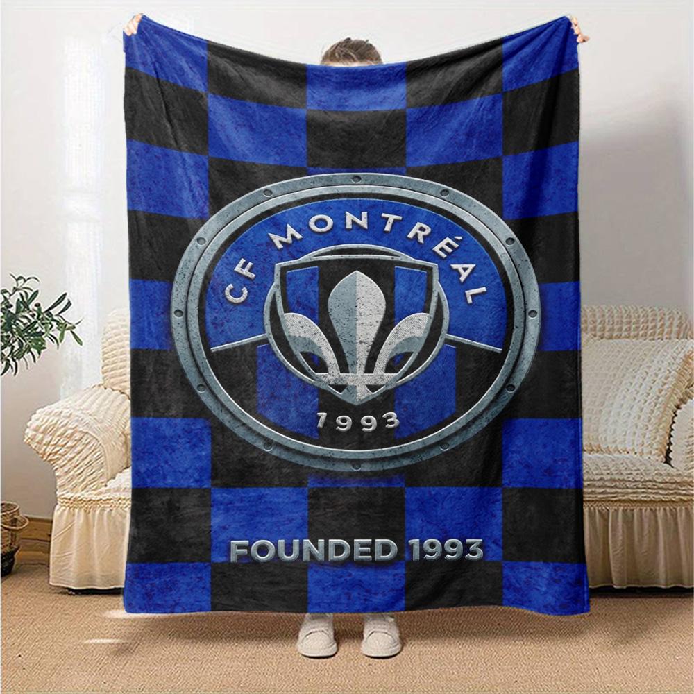 CF Montréal Druck Flanelldecke Hohe Qualität Warm Bequem Decke für Alle Jahreszeiten Perfekt für Geschenke Heimdekoration