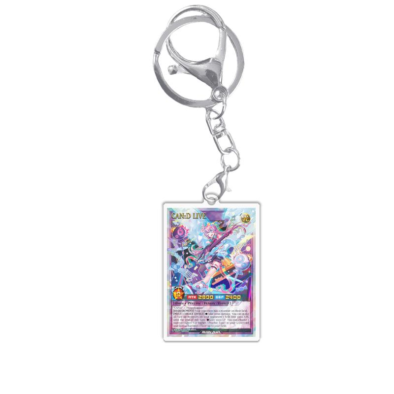 Keychains for Yugioh Rush Duel Rd Princess Cosmos Deathtacle Acrylic Pendant Backpack Ornament Decoration Anime Game Fans Gift