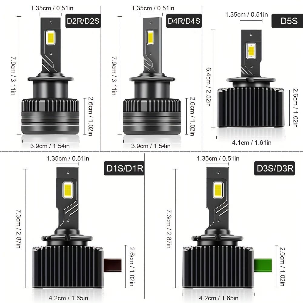 2PCS 30000LM D1S D3S Headlight 35W D2S D2R D4S D4R D5S D8S LED Canbus Lamps Auto LED Lights Bulb For Car Lights 6000K Plug&Play