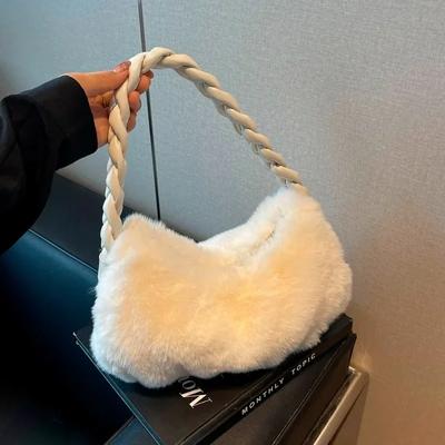 Large Capacity Fur Women's Shoulder Bag Casual Versatile New for Autumn and Winter