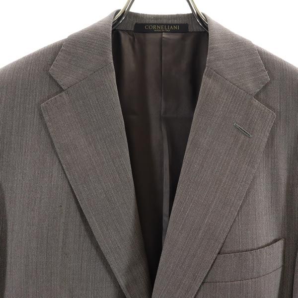 Corneliani Made In Italy Wool Tailored Jacket Brown Men's Used