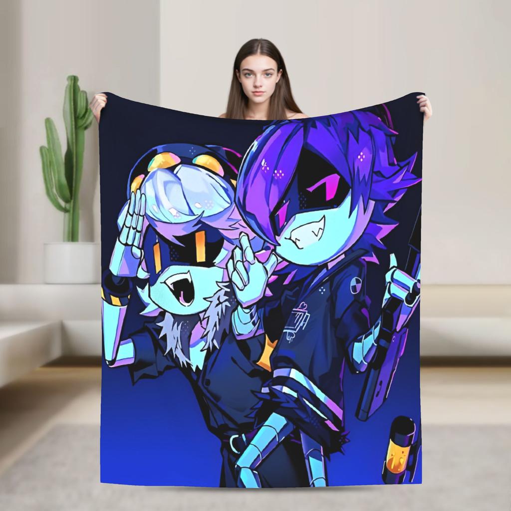 Robot Murder Drones V Uzi  Blanket Quality Super Warm  Bedding Throws Winter Airplane Travel Couch Chair Comfortable Bedspread