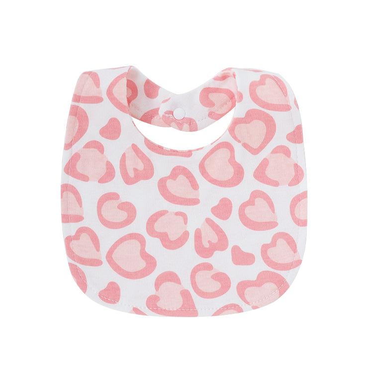 Newborn Baby Bibs Pure Cotton Double Layer Drool Bibs High Absorbency Burp Cloths For Infants Toddlers Soft Skin Friendly