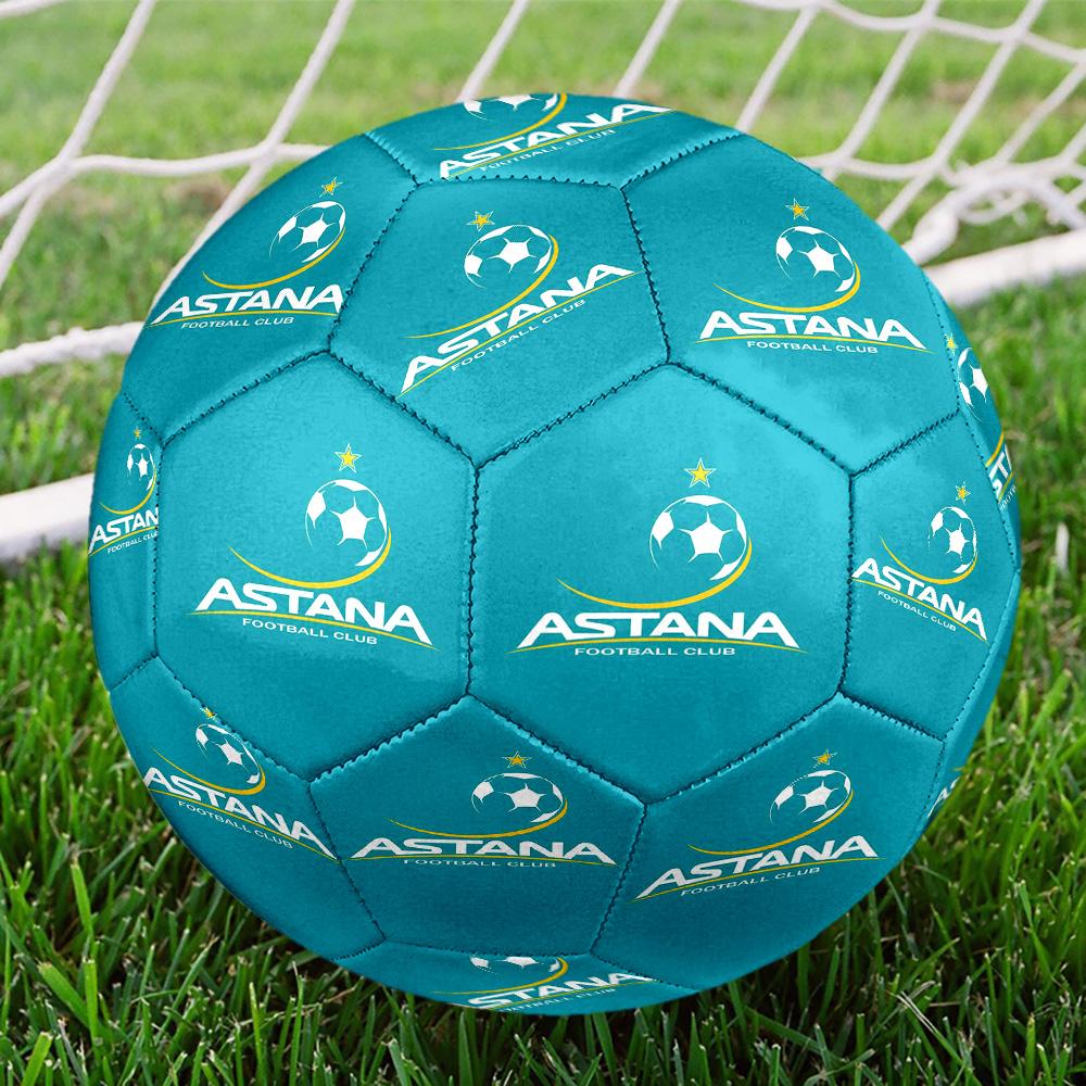 FC Astana Verein Indoor Soccer Ball Size 5 Colorful All Ages Machine Stitched PVC Competition Ready Durable High-Bounce