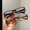 1/2pcs Korean Black Small Square Frame Glasses for Women Harajuku Blue Light Blocking Eyeglasses Clear Reading Spectacle Eyewear