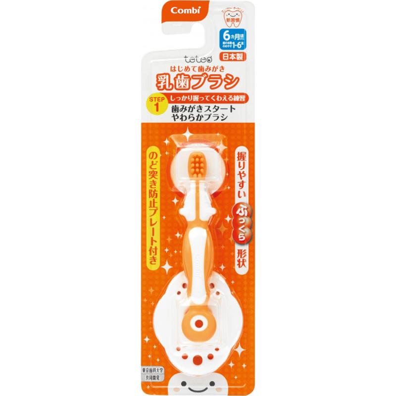 

Combi Teteo Первая зубная щетка для молочных зубов STEP1