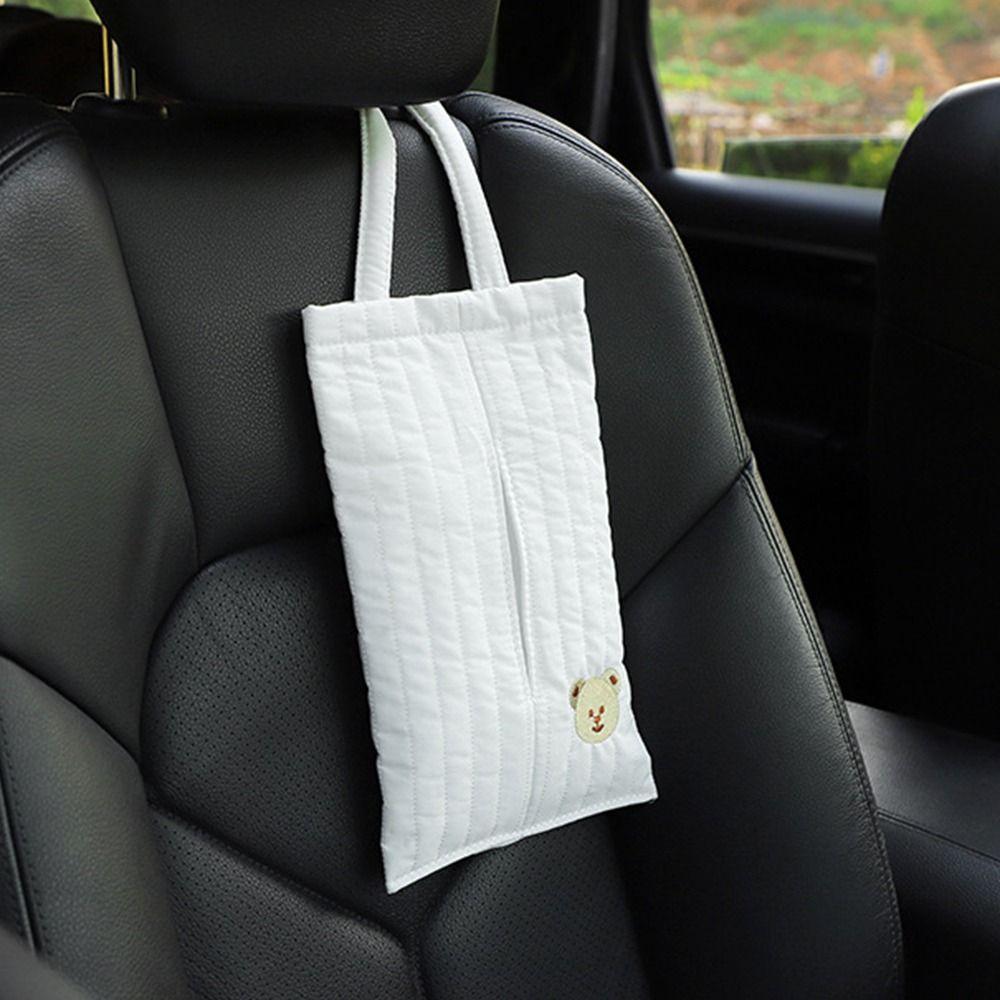 Kawaii Hanging Car Tissue Box Creative Hanging Napkin Holder  Interior Accessories