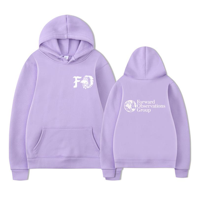 Gbrs Forward Observations Group Hoodie Punk Skeleton Autumn Winter Fleece Streetwear Tops