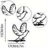 Anticorrosion Metal Pigeon Plaque Elegant Housewarming Gift for Garden