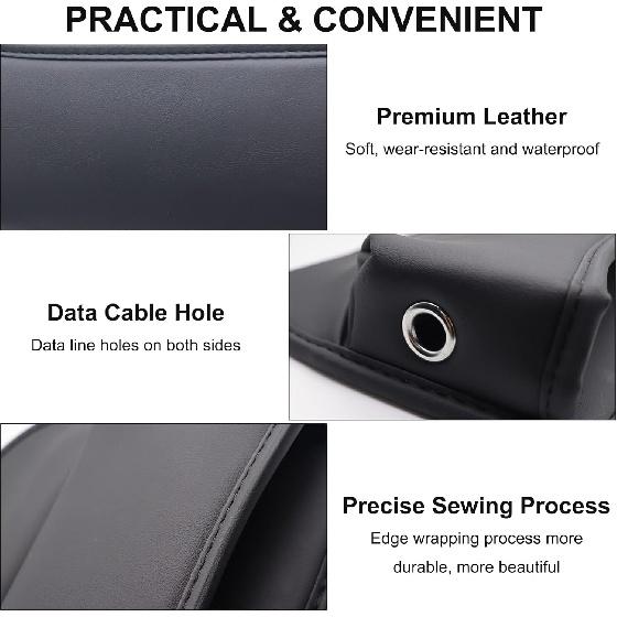 Elegancki 2-pak wypełniaczy szczelin w fotelu samochodowym, organizer na fotel samochodowy z wysokiej jakości skóry, uniwersalny schowek do fotela samochodowego, regulowany wypełniacz szczelin w fotelu dla