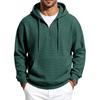 Men’s Autumn/Winter Half-Zip Hooded Sweatshirt with Kangaroo Pockets – Loose-Fit Casual Long-Sleeved Hoodie