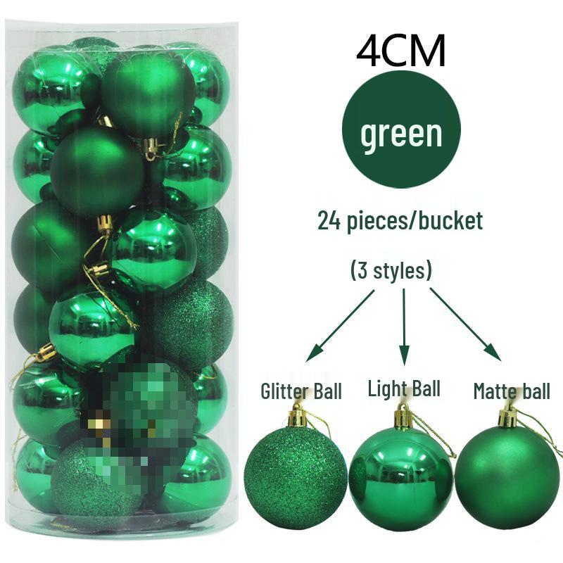 Colorful Christmas Tree Matte & Shiny Ball Decorations for Shopping Mall Ceiling