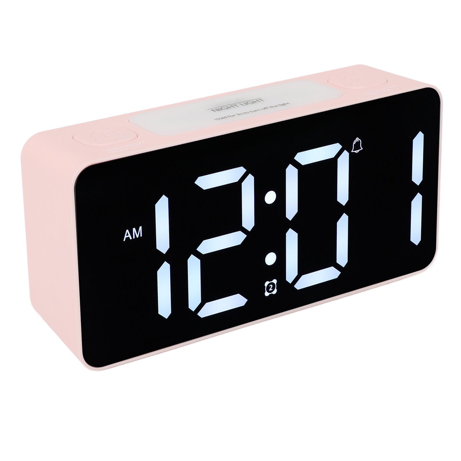 

Очень громкий будильник с вибратором для кровати, большой светодиодный дисплей, будильник с вибрацией для кровати, проводной