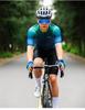 Lampaida Men's Aurora Short Sleeve Cycling Jersey - Tight-Fit Summer Road Bike Top.