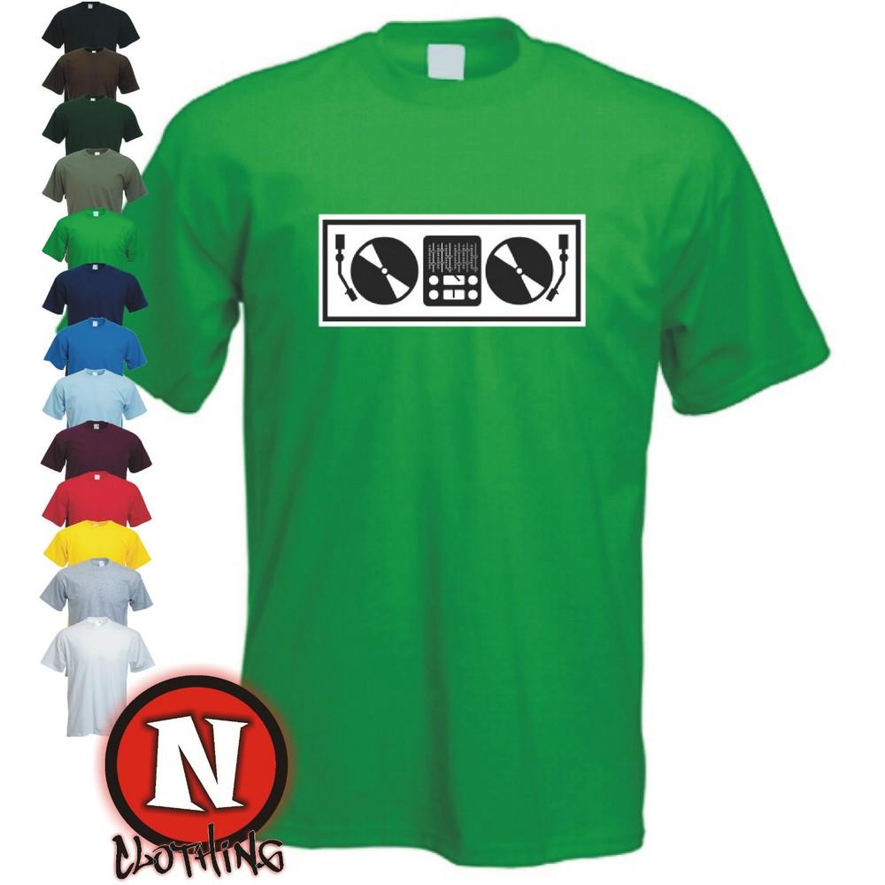 Dj Plattenspieler T-Shirt Club Tanz Edm Music Rabe Cool Lustig