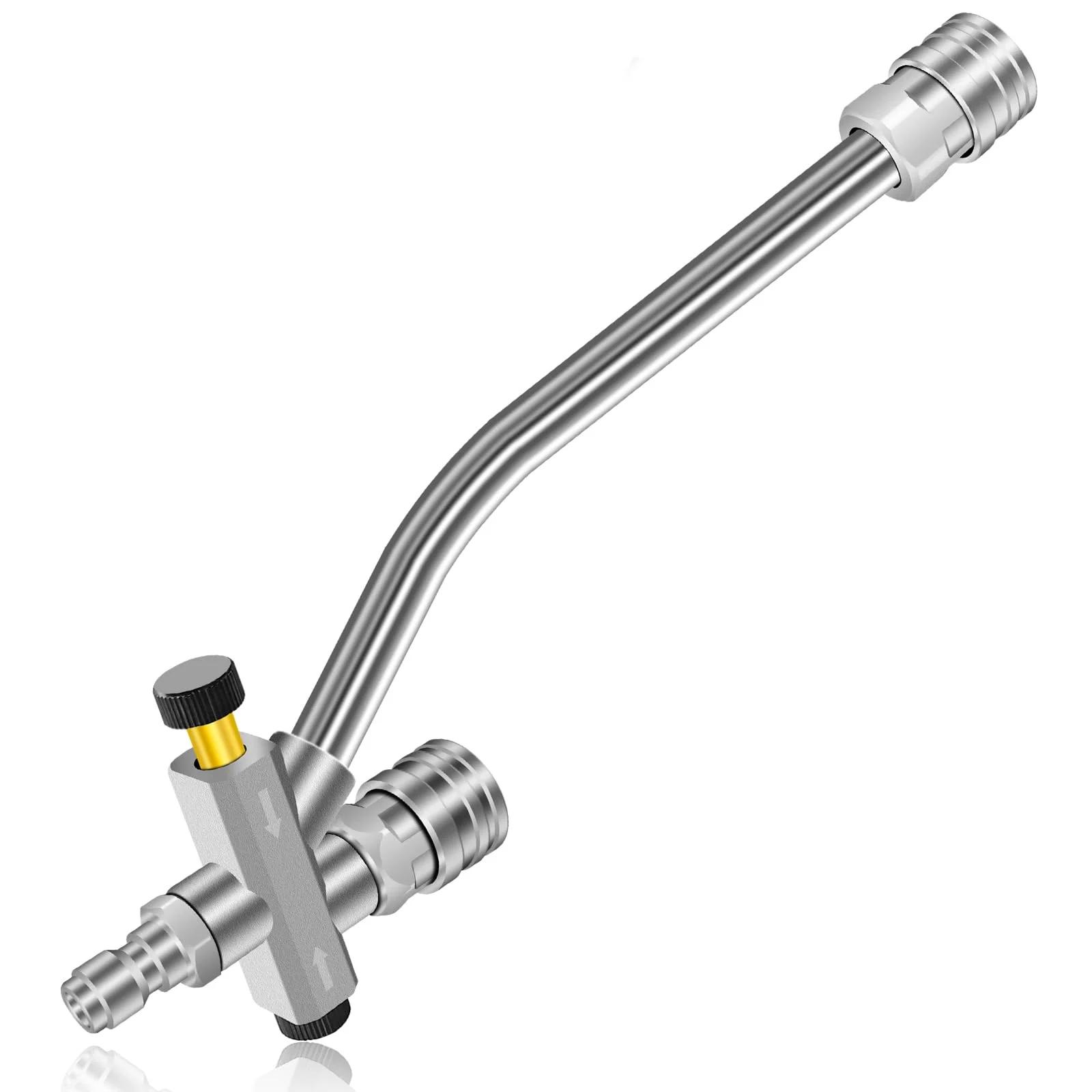 

Dual-Connector Foam Cannon Double Tip Attachment - 1/4 Quick Connect Pressure Washer Accessories