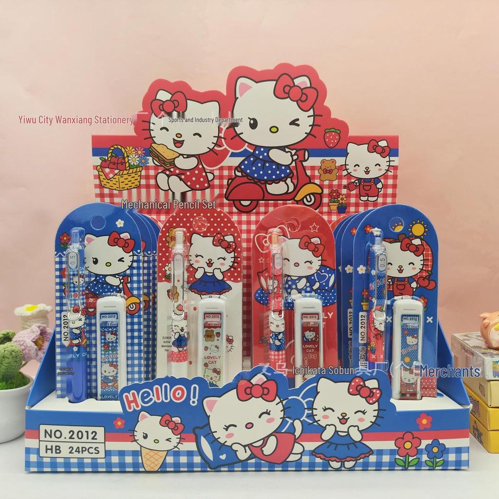 Hello Kitty No-Sharpen Click Pen & Refill Set for Kids