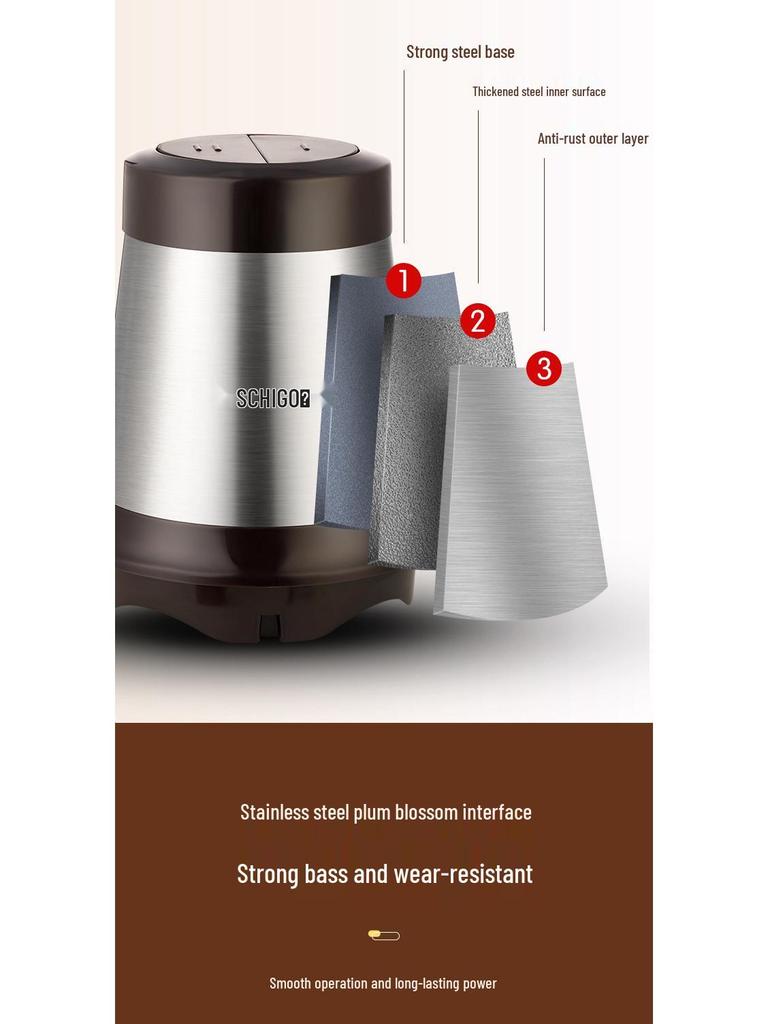 Multi-functional Electric Meat Grinder and Garlic Paste Maker with Visible Glass Bowl