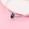 Passend für Europa-Armband-Charms aus 925er-Sterlingsilber, Mitternachts-Brause-Glasperlen, Damen-DIY-Schmuckherstellung