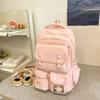 College Cute Large Capacity Middle and High School Students Computer School Bag Casual Versatile Backpack Commuting Sweet Makeup Bag