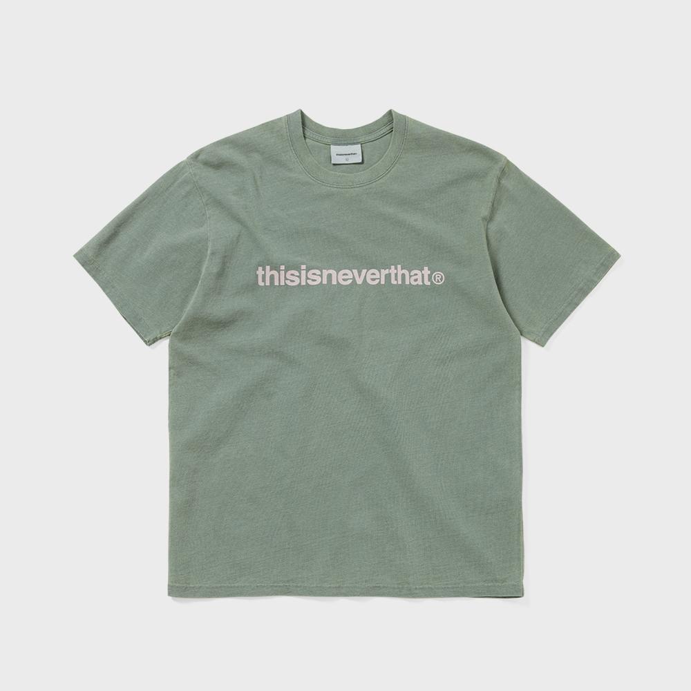 ThIs Is Never ThaT T Logo Tee painTed Blue M