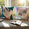 Cure M-Mermaid Pillow Case Sofa and Living Room Decorative Cushion Covers Dust-proof and Mite-proof Invisible Zipper