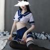 Lenceria Mujer Cosplay Seks Kız Öğrenci Üniforma Velcro Seksi Hemşire Rolü Mini Etek Colegiala Erotik Yaramaz Iç Çamaşırı Kıyafeti