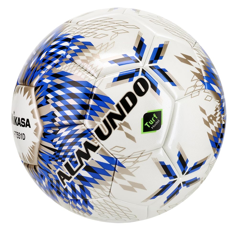 MIKASA ALMUNDO Soccer Size Internationally Football Association Certified High and Junior High Recommended Internal Pressure Ball, 5, Turf,