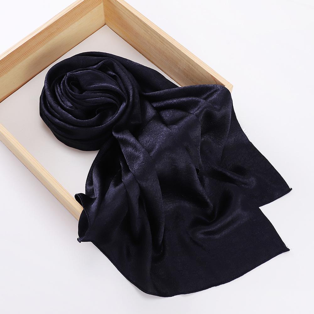 Chiffon Hijab Silk Scarf For Women Scarves Luxury Bandana Headband Headscarf Shawl Chic Muslim Woman Turban Hijabs