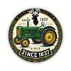 Antique Green Tractor Metal Sign Wall Hanging Decor No Electricity Needed Ideal for EntrywayKitchen  Since  Design
