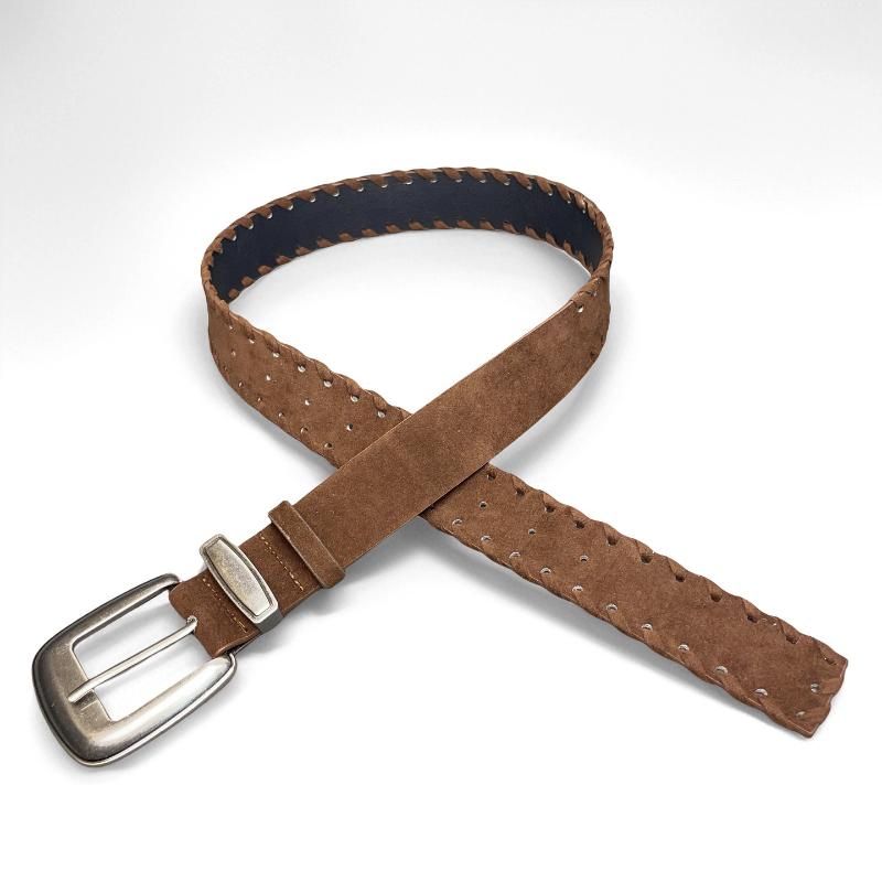 Maillard Styles Retro Mode Wildleder Gürtel Mit Metallschnalle Taillengürtel Ins Vielseitiger Dekorationsgürtel