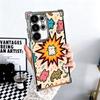 Cartoon Cute Cats Theme Plating Phone Case For Samsung Galaxy S24 S25 FE S26 Edge S23 Ultra S22 S21 Plus S20 Anti-Fall Airabag C