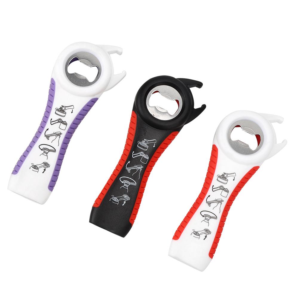 Household 5In1 NonSlip Bottle Lids Jar Can Opener Manual Opener Tools Kitchen Utensils