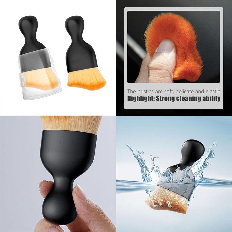 Car Logo Cleaning Brush Detailing Dust Removal Tool For BYD Atto 3 Yuan Plus Han Tang EV F3 E6 Dmi Song F0 Qin Pro G3 I3 Ea1 Max