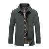 2026 Autumn/Winter Men's High-End Patchwork Goose Down Jacket - Warm Lapel Coat