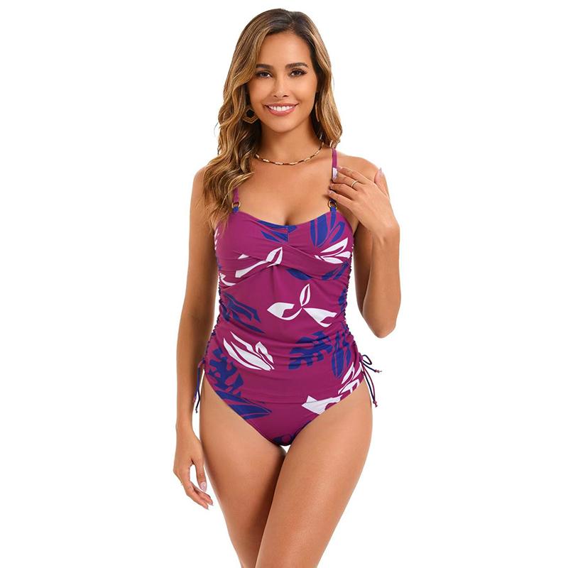Printed Bikini Set Two Pieces Swimsuit Women Swimwear Female High Waist Bathing Swimming Suit Beachwear Summer