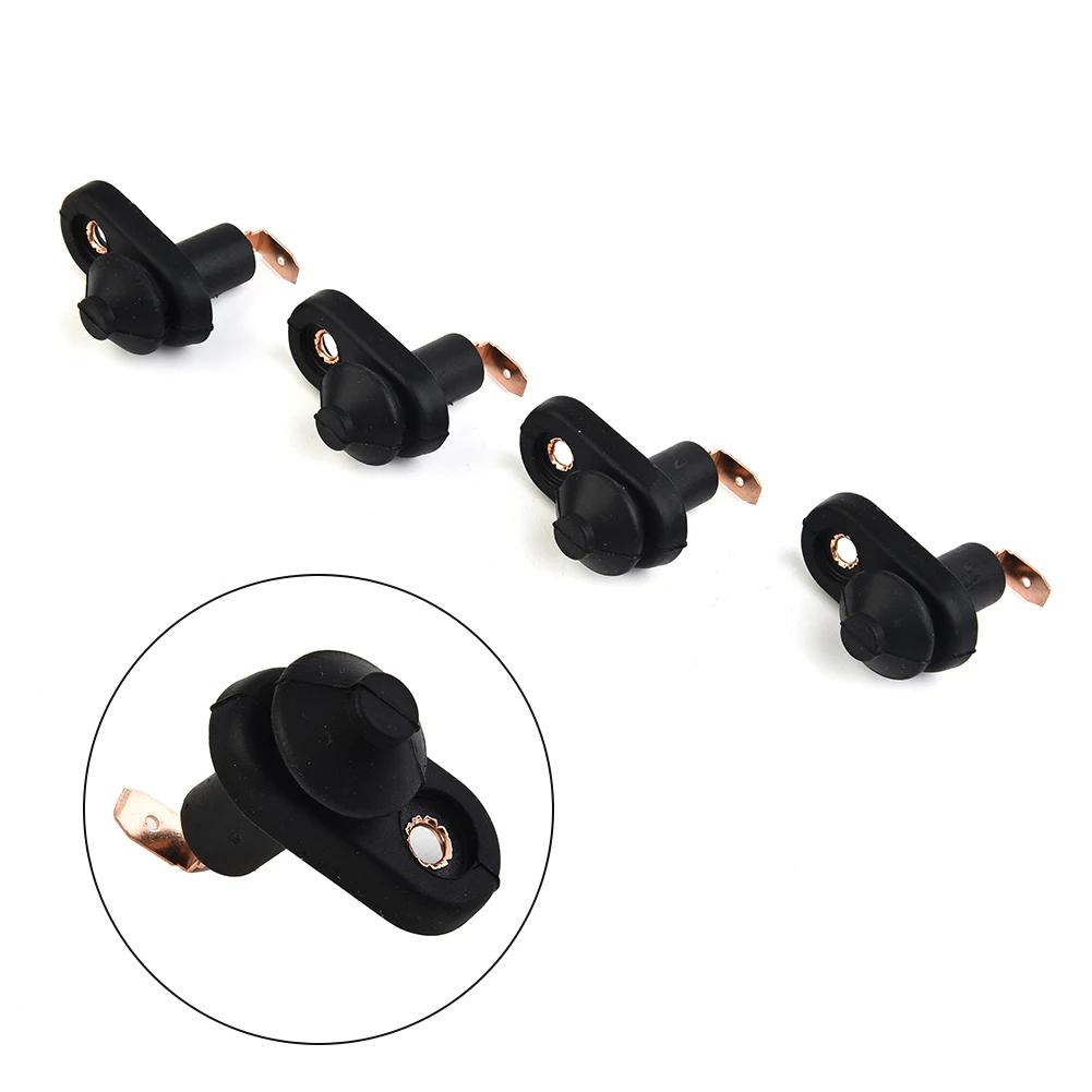 4 Stück/Set Auto Fahrzeuge Innen Türlichtschalter Höflichkeitslicht Lampe Schalterknopf Schwarz Türverkleidung Induktionsschalter