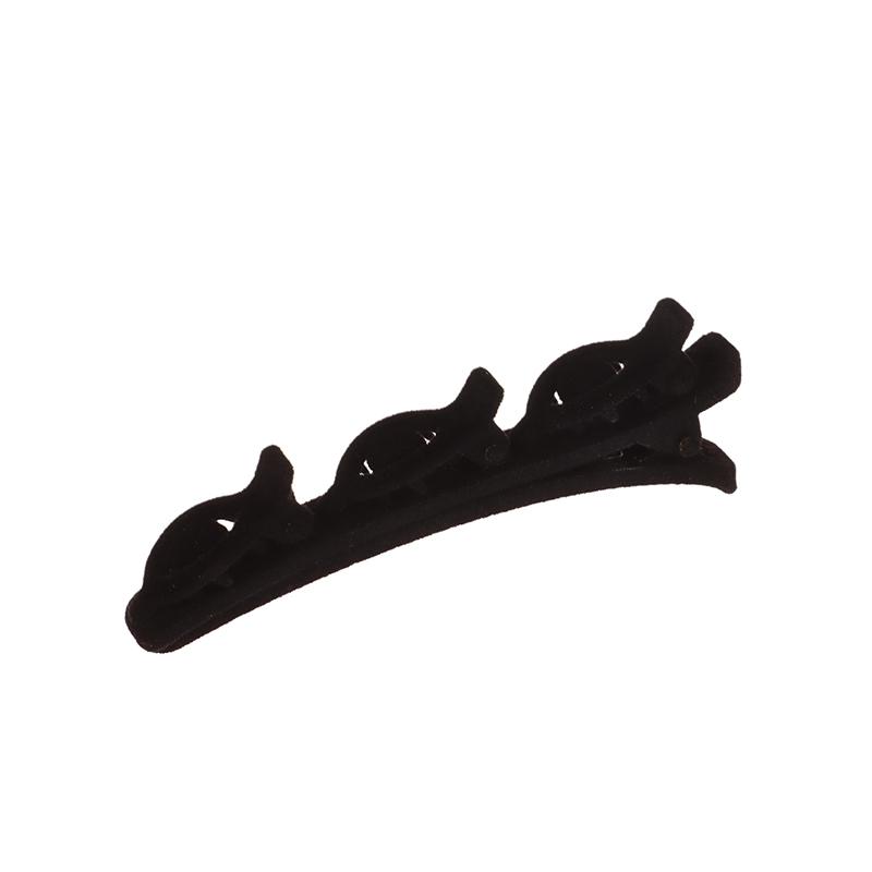 Beflockte Pony Haar Clip Kopfbedeckungen Frauen süße Haarspangen Hairgrip geflochtene Haarnadeln Haar-Accessoires