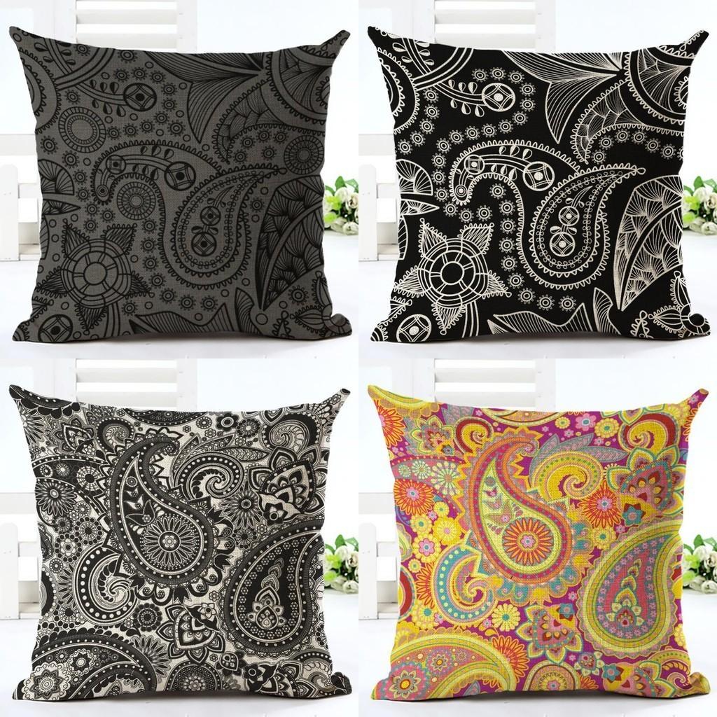 Exquisite Kissenbezüge mit Paisley-Print im Ethno-Stil für Vintage-Böhmische Sofadekoration