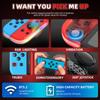 Joy RGB LED 5.2 BT Switch L/R Joypad For N Switch/Oled/Lite Wireless Gamepad With Grip For PC Yuzu 3D Dual Vibration Joystick