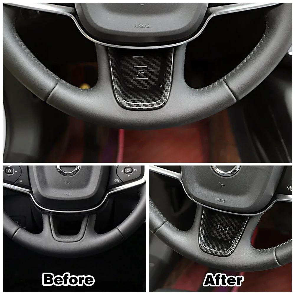 For Volvo XC40 2019 2020 2024 2024 Car Center Console Accessories Carbon Fiber Color Change Decoration Styling Frame Cover Trim