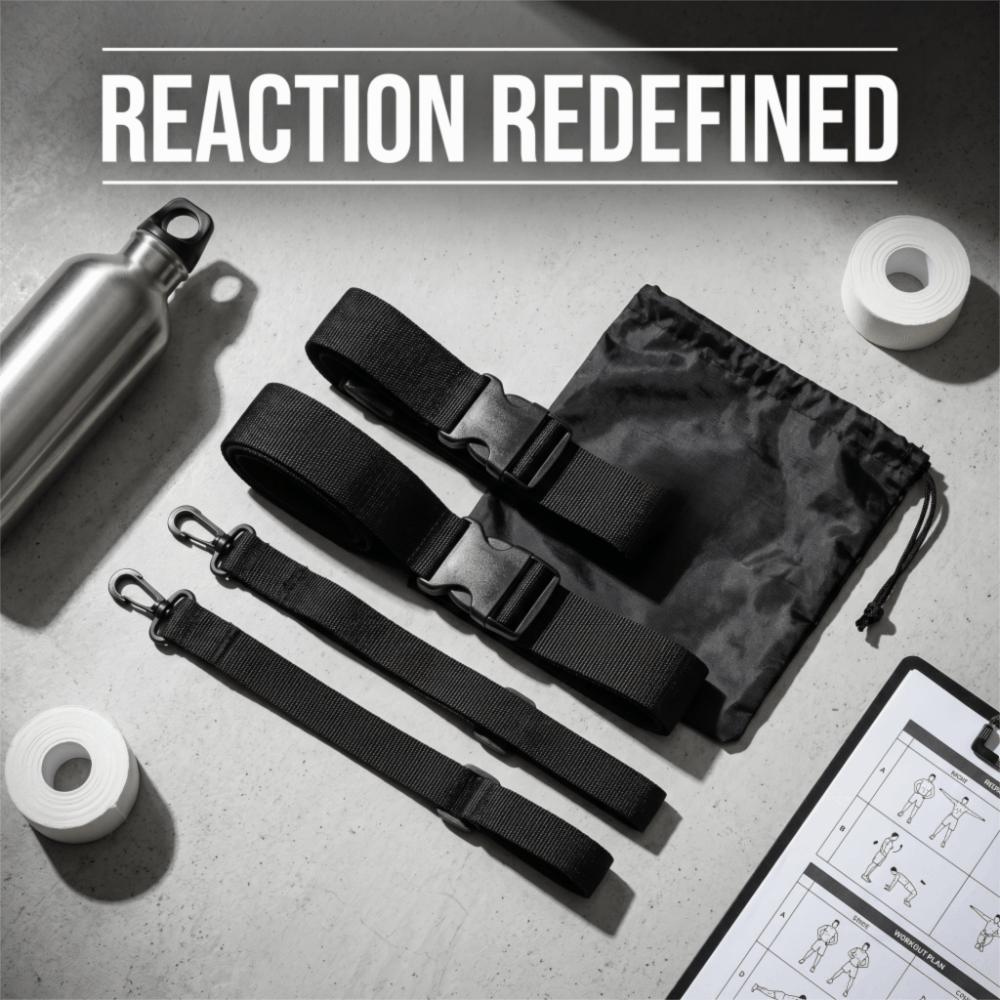 5pcs Flat Strap Training Reaction Belt Adjustable Buckle Reaction Strap Football Training