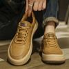 Fashion Autumn Winter Leather Platform Board Shoes for Men Designer Soft-soled Man Casual Sneakers Fashion Sports Zapatillas Hombre
