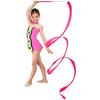 2M/4M Colorful Rythmic Gymnastics Ribbon Dance Ribbon Rhythmic Art Gymnastic Ballet Streamer Twirling Rod Stick Training