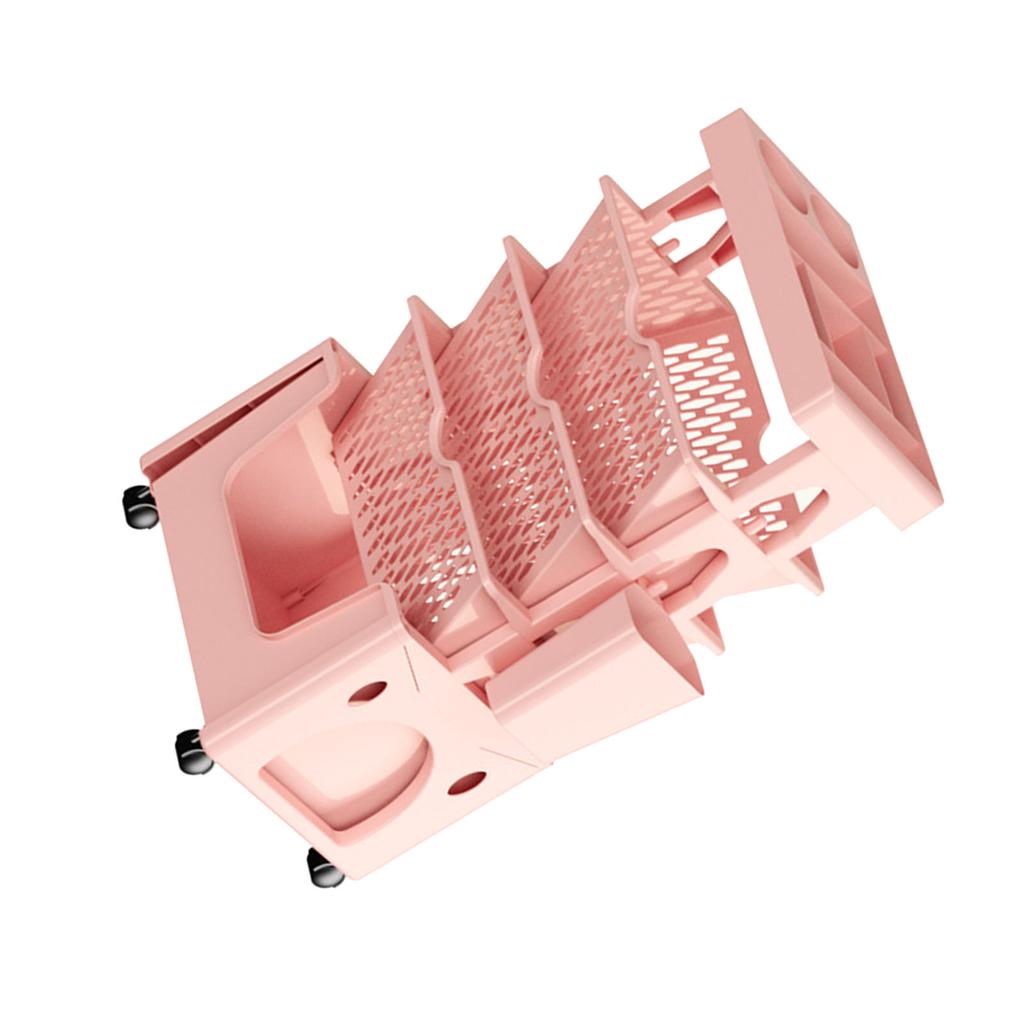 Rollregal mit Rädern 5 Ebenen Große Kapazität Starke Tragfähigkeit Nützlich