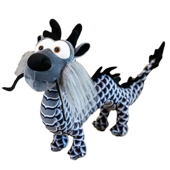 Chinesischer Drache Plüschpuppe Klarer Schuppenaufdruck Stehend Niedlich Frühlingsfest 2024 Jahr des Drachen Tierkreiszeichen Drache Tier Plüschtier