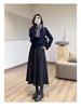 Elegant High-Waisted Wool Blend Midi Skirt – Minimalist, Warm, and Flattering Winter Style