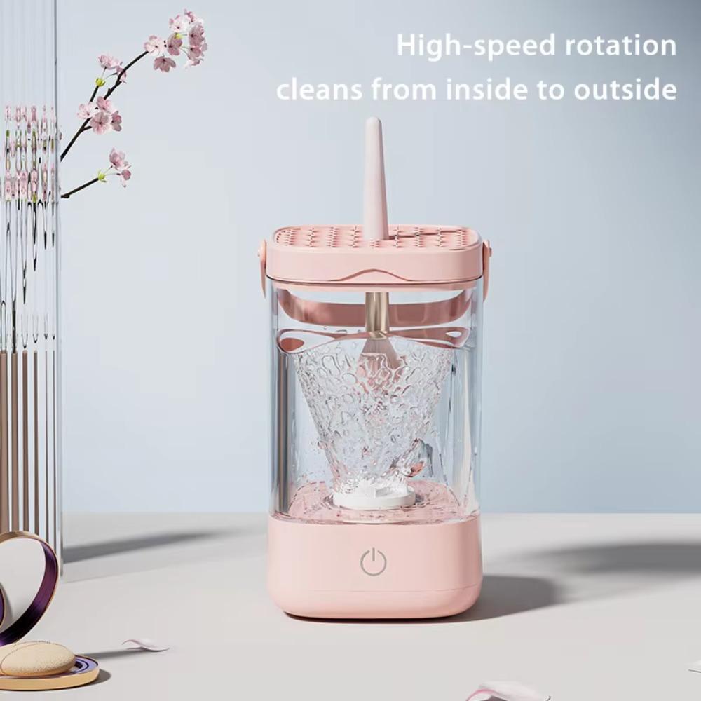 

Автоматический электрический очиститель для кистей для макияжа 5 В, сушилка для кистей для женщин бежевый